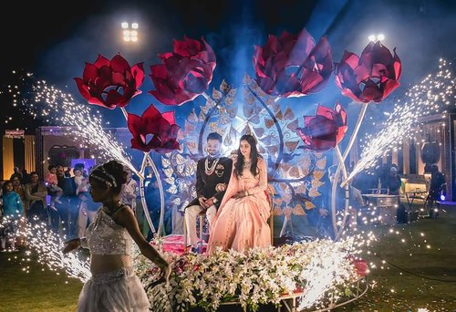 best bride groom entry theme nashik
